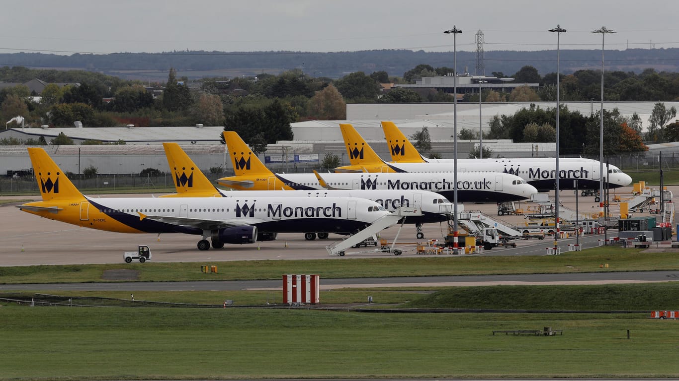 Bei Monarch Airlines bleiben am 02. Oktober 2017 alle Flieger am Boden, die Airline ist insolvent.