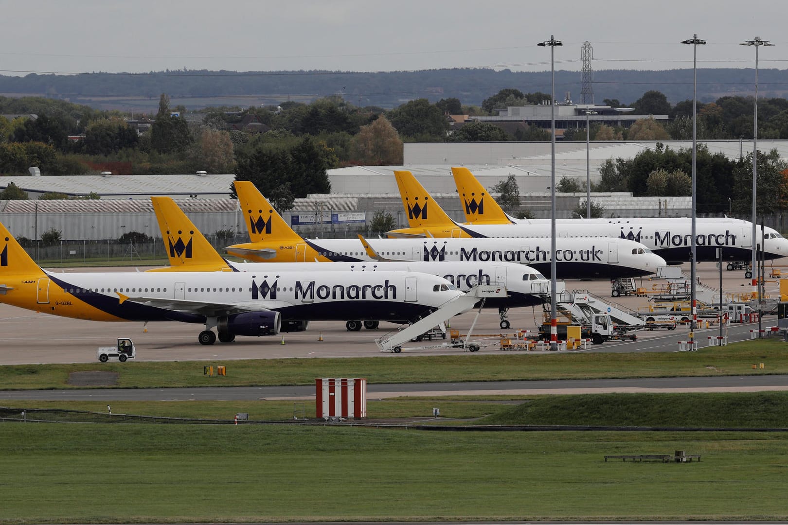 Bei Monarch Airlines bleiben am 02. Oktober 2017 alle Flieger am Boden, die Airline ist insolvent.