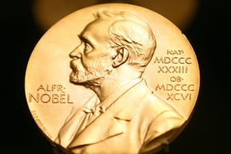 Nobelpreis 2017: Eine Medaille mit dem Konterfei von Alfred Nobel.