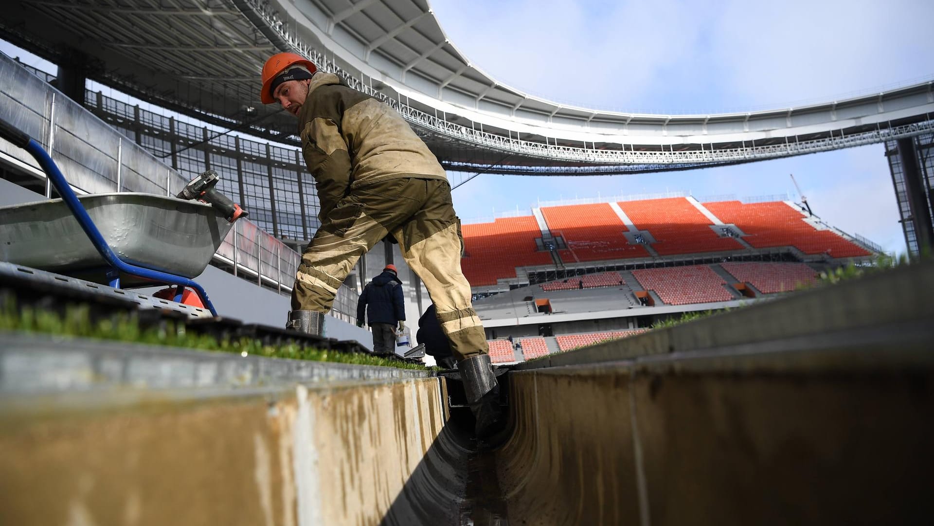 Die WM-Arena in Jekaterinburg bekommt Zusatztribünen.