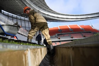 Die WM-Arena in Jekaterinburg bekommt Zusatztribünen.