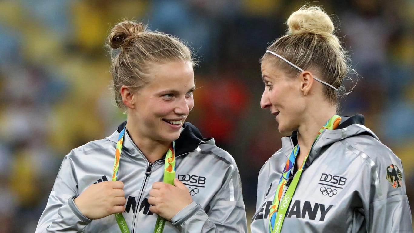 Tabea Kemme (l.) und Anja Mittag gewannen 2016 die Goldmedaille in Rio de Janeiro.