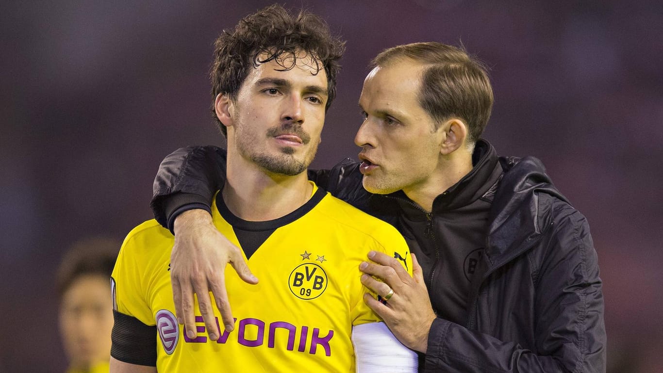 April 2016: Mats Hummels (links) und Thomas Tuchel in der gemeinsamen Zeit bei Borussia Dortmund.