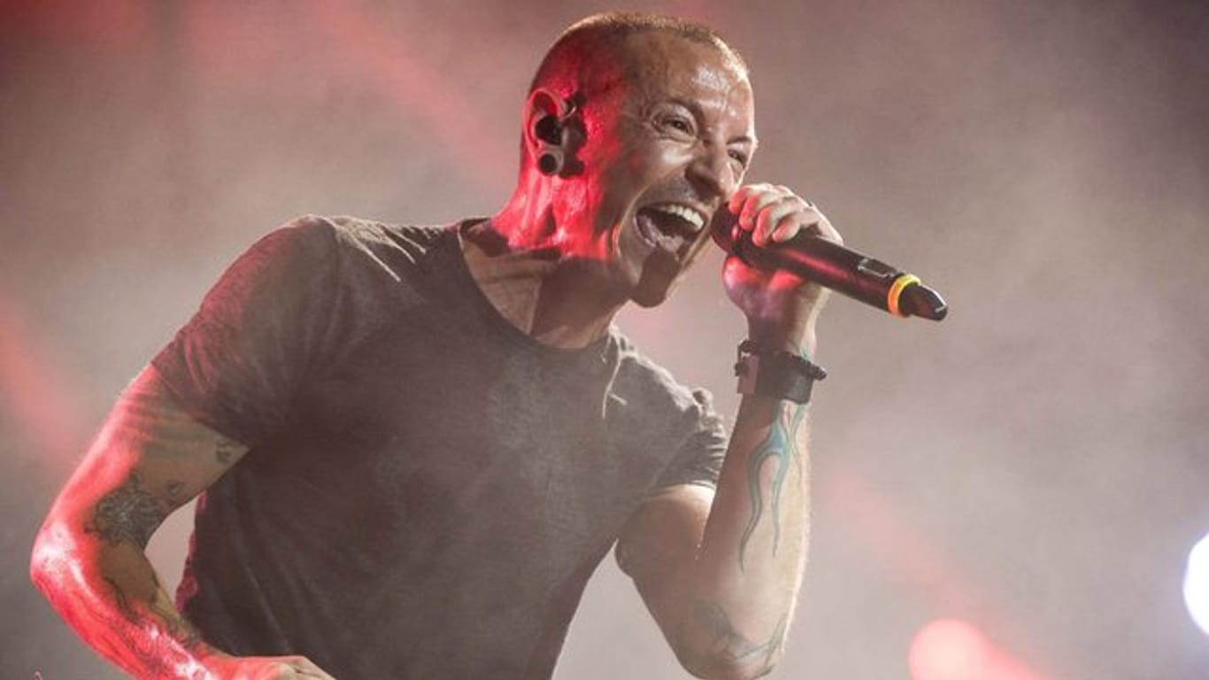 Chester Bennington, Frontmann der US-Rockband Linkin Park (2014 in Polen).