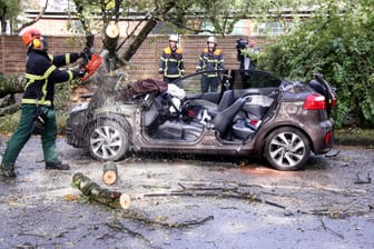 Das Sturmtief "Xavier" hat im Norden und Osten Deutschlands für Verheerungen gesorgt.