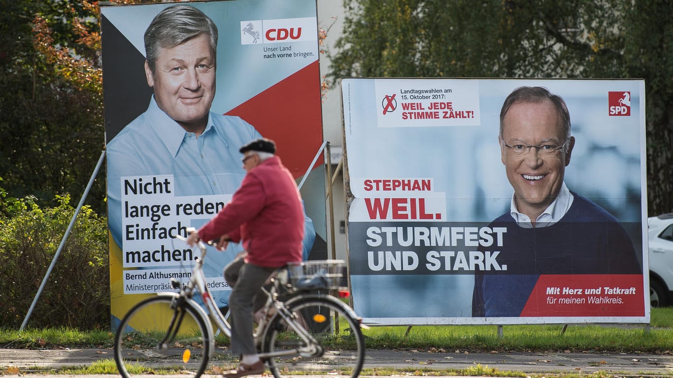 Am Sonntag entscheidet der Wähler in Niedersachsen: Wer wird am Ende die Nase vorn haben?