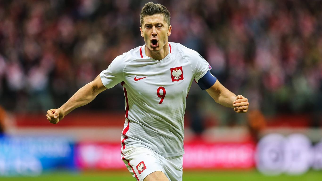 Robert Lewandowski schoss die polnische Nationalelf mit 15 Treffern in der Qualifikation zur WM.