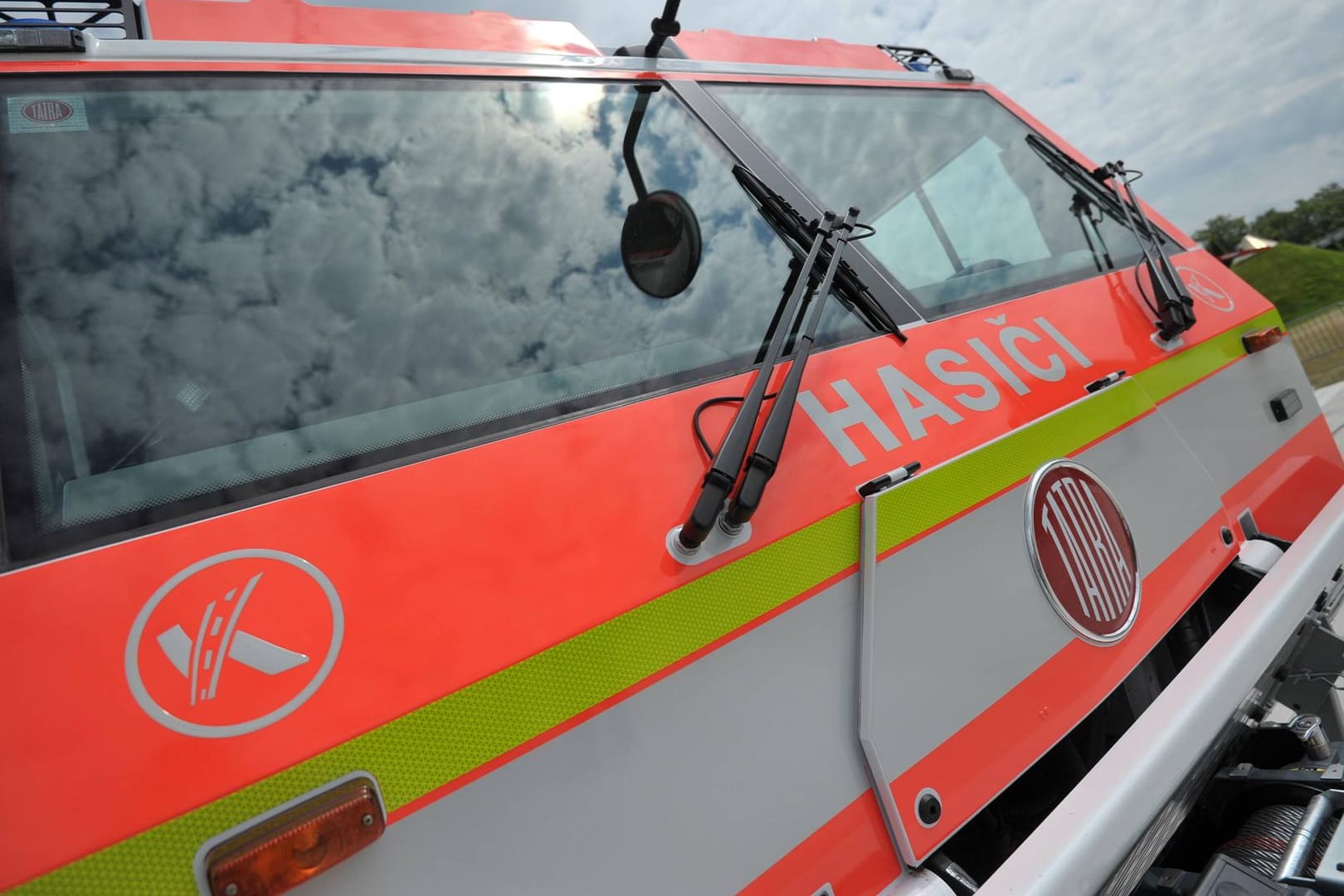 Die Aufschrift Hasici bedeutet Feuerwehr.