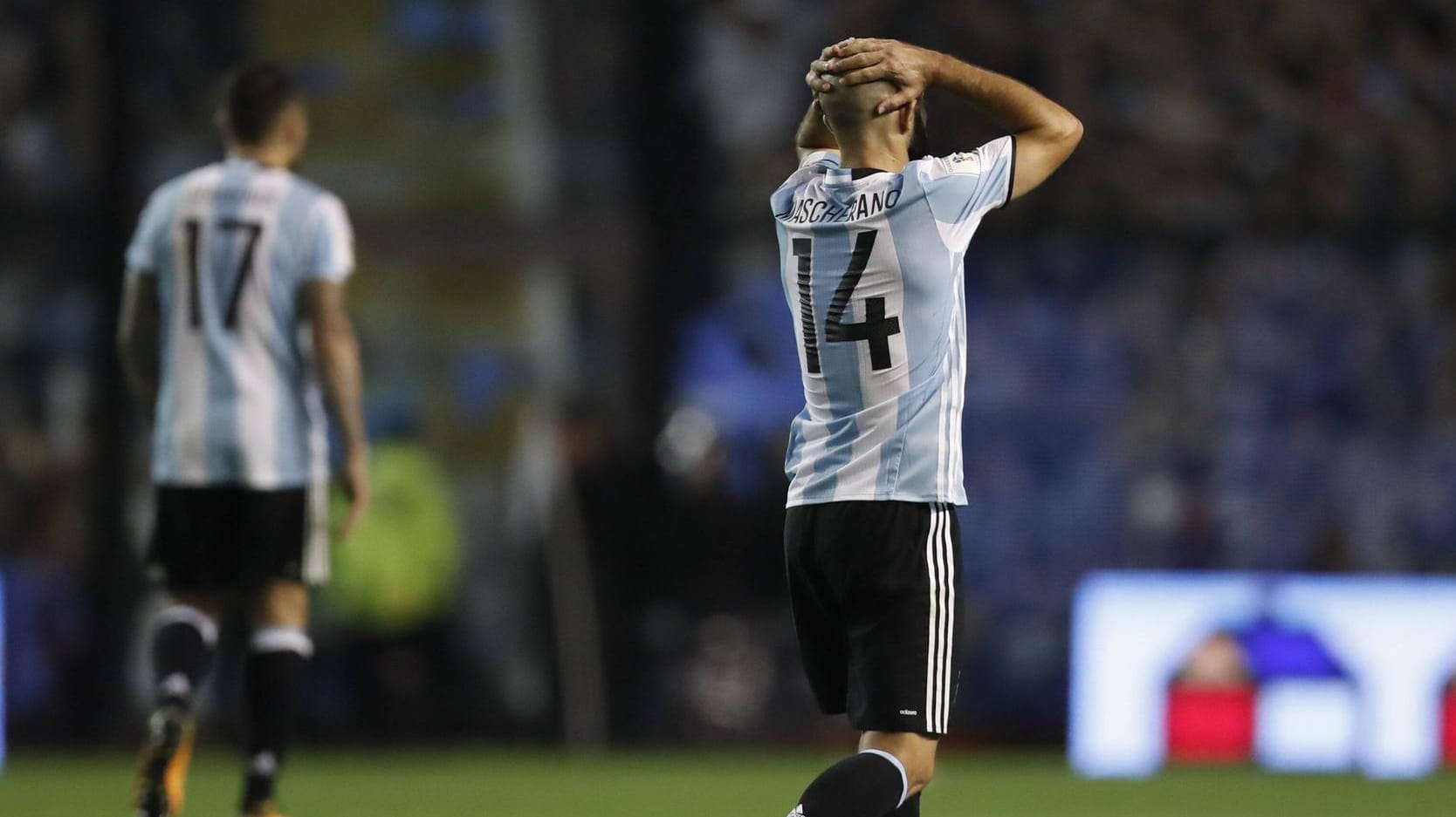 Argentiniens Javier Mascherano muss mit seinem Team um die Qualifikation für die WM 2018 bangen.