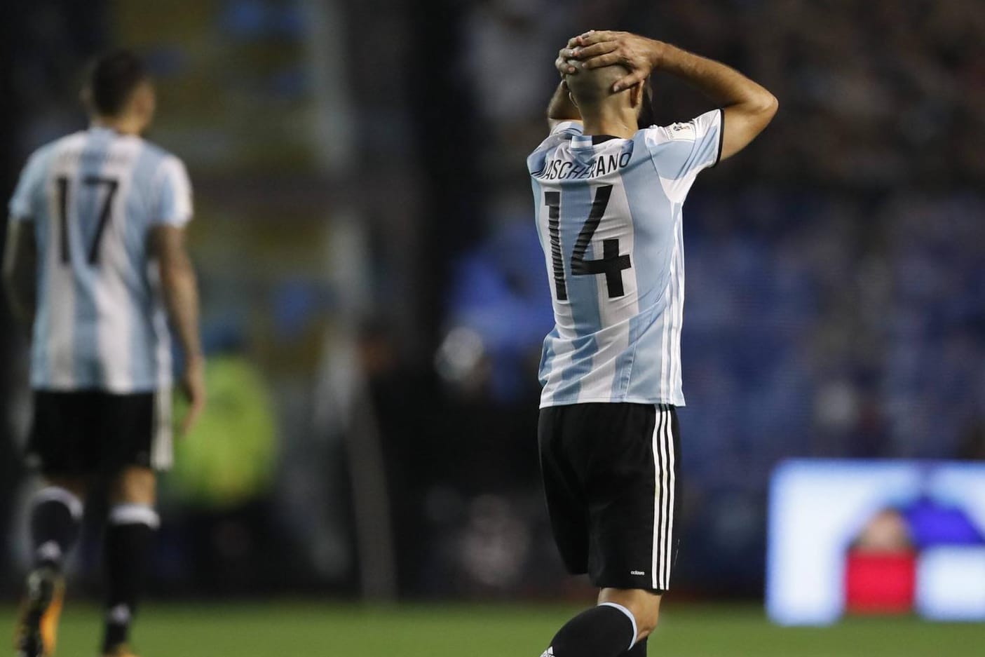 Argentiniens Javier Mascherano muss mit seinem Team um die Qualifikation für die WM 2018 bangen.