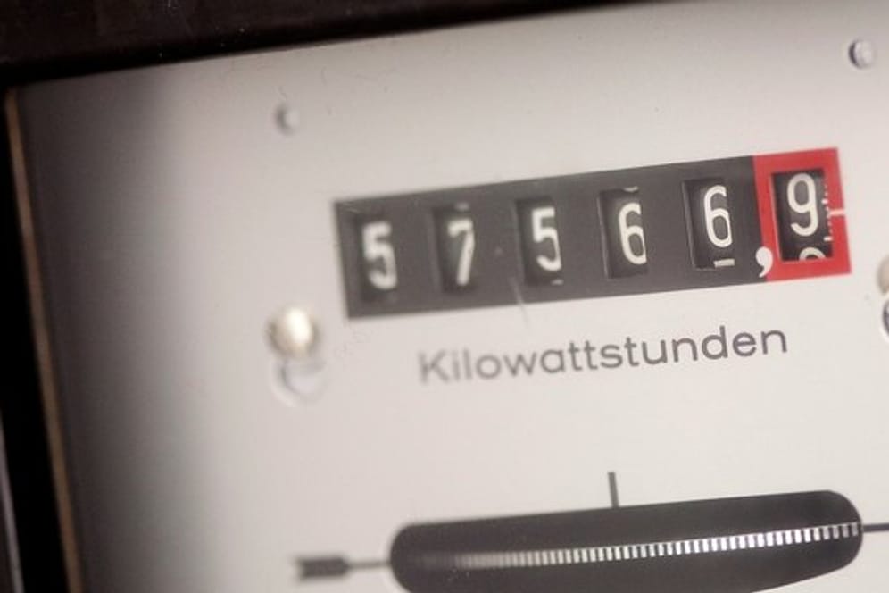 Typischer Zähler: Der Stromverbrauch im Haushalt wird in Kilowattstunden gemessen.