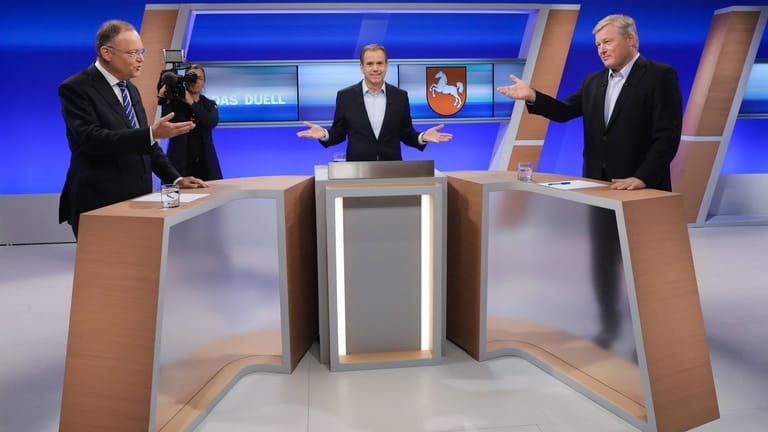 Wahl in Niedersachsen: Stephan Weil und Bernd Althusmann lieferten sich ein hitziges TV-Duell.