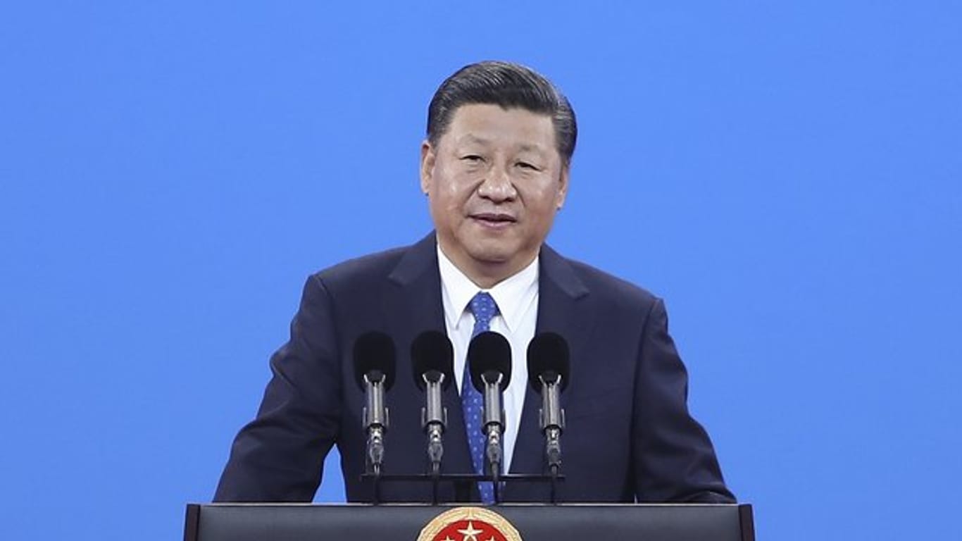 Chinas Präsident Xi Jinping Ende September bei einer Rede in Peking.
