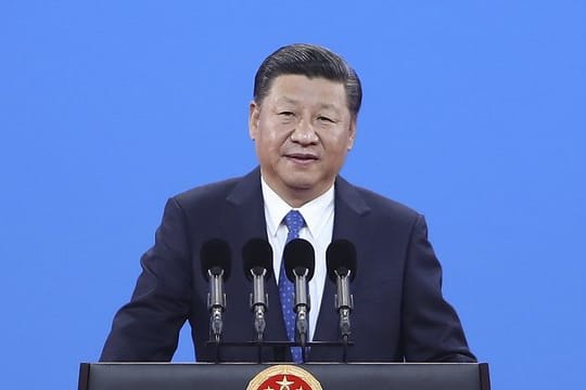 Chinas Präsident Xi Jinping Ende September bei einer Rede in Peking.