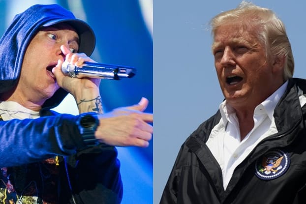 Eminem rappt Trump die Meinung.