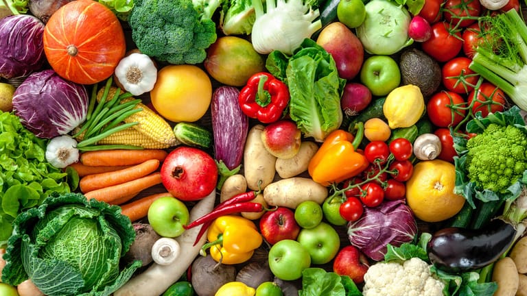 Viel Obst und Gemüse ist Teil einer gesunden Ernährung.