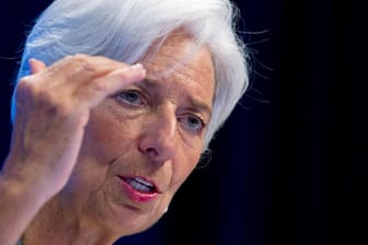 IWF-Chefin Christine Lagarde die Handelspolitik von US-Präsident Donald Trump scharf kritisiert.
