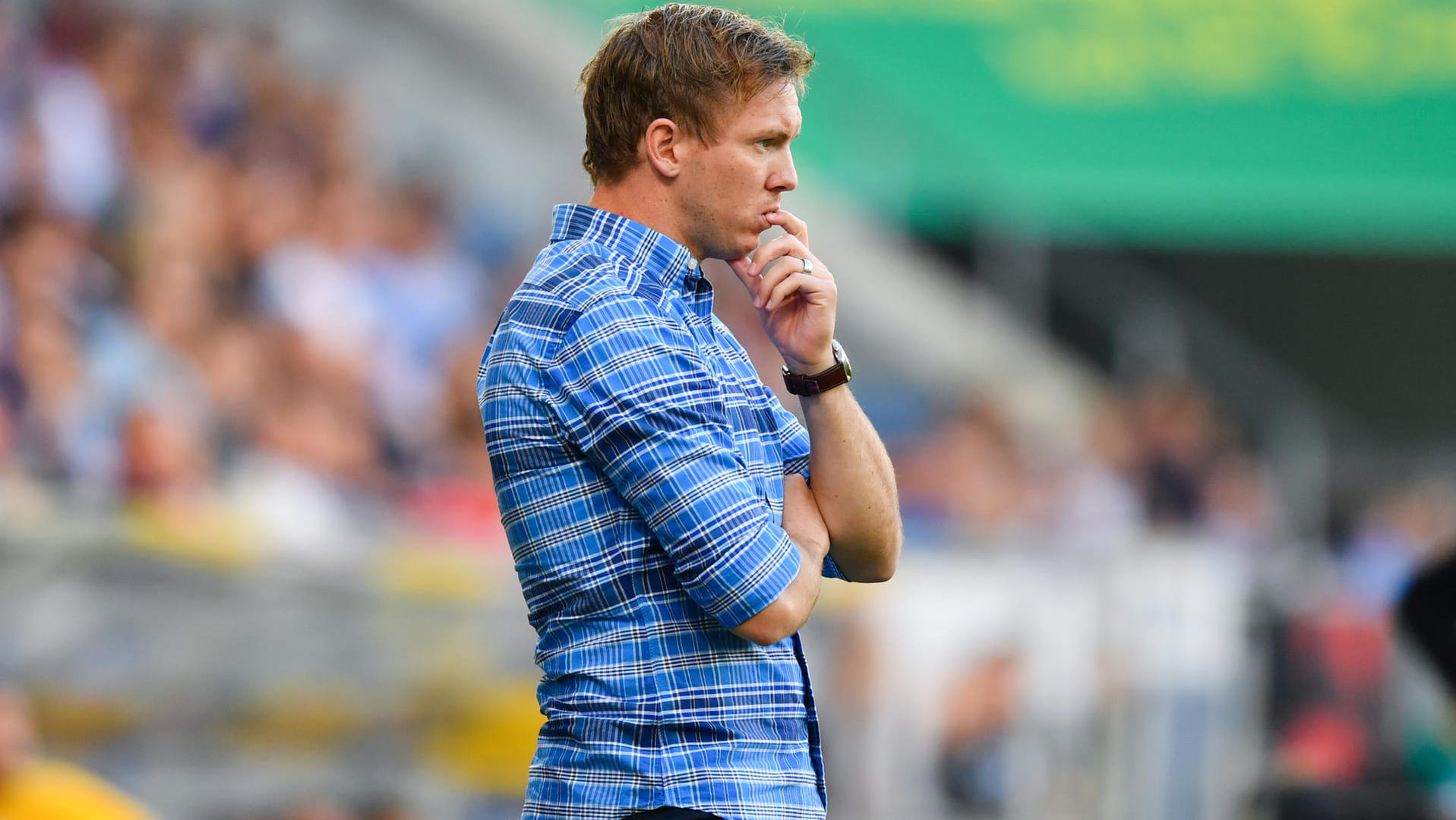 Julian Nagelsmann bleibt mit Hoffenheim vorerst auf Tabellenplatz drei.