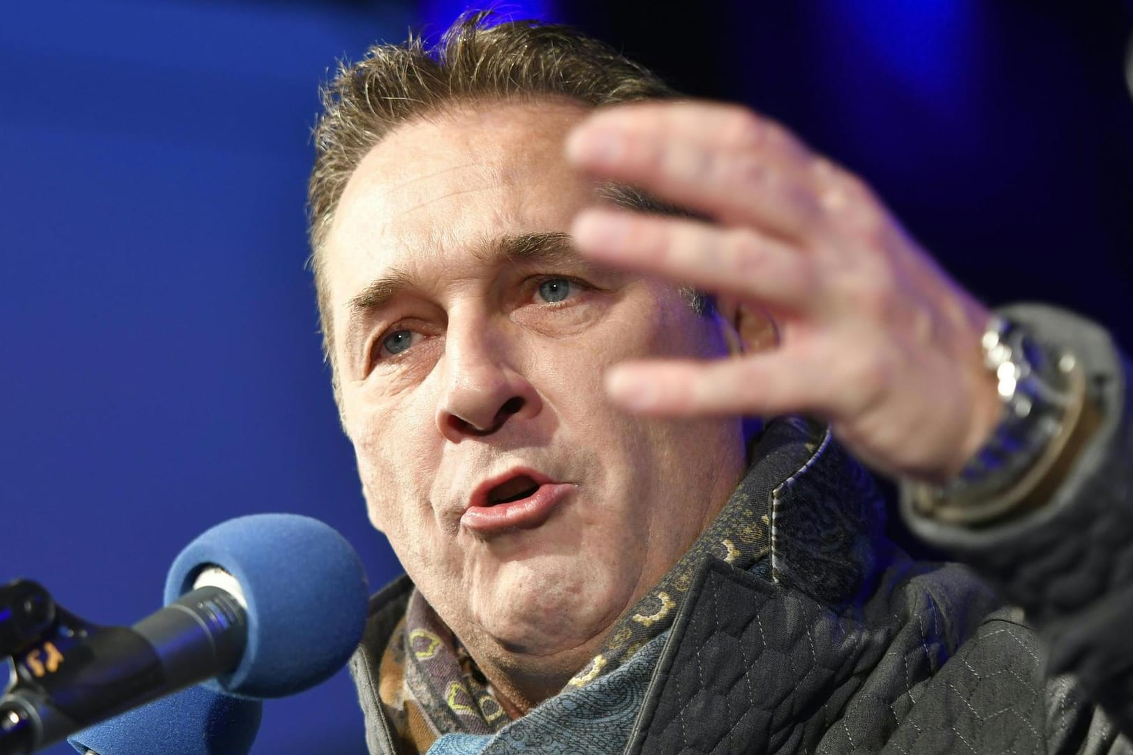 Der österreichische FPÖ-Chef Heinz-Christian Strache kann auf ein gutes Abschneiden seiner Partei hoffen.