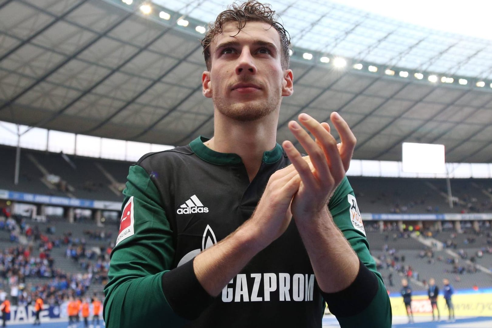 Leon Goretzka nach dem Spiel bei Hertha BSC.