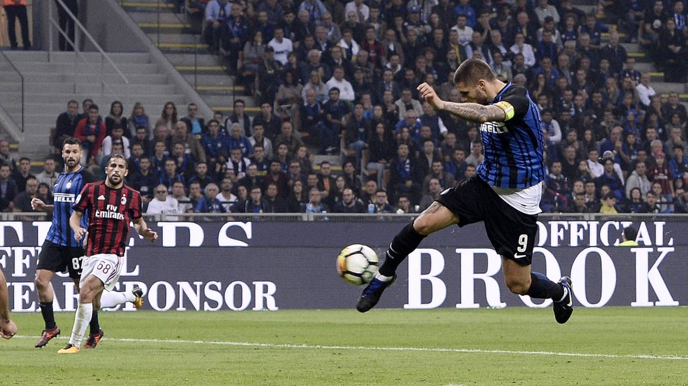 Inters Mauro Icardi erzielte gegen Milan drei Treffer.