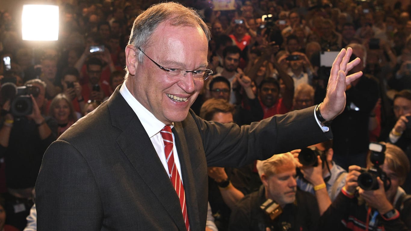 Niedersachsens Ministerpräsident Stephan Weil (SPD) nach der Landtagswahl.