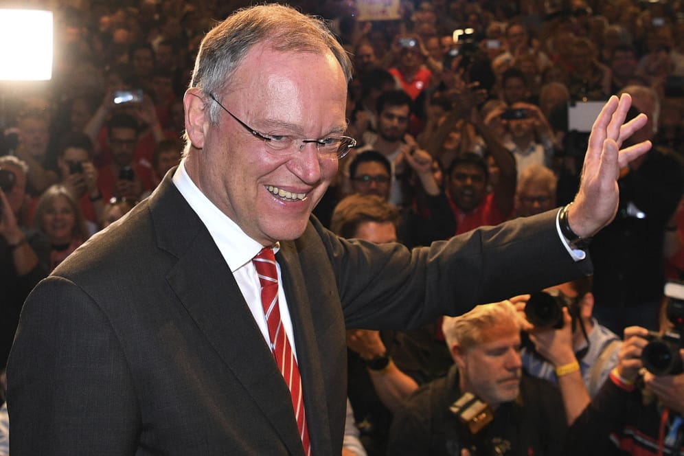 Niedersachsens Ministerpräsident Stephan Weil (SPD) nach der Landtagswahl.