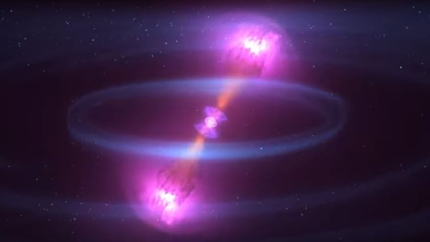 Forscher in Europa und den USA haben erstmals Gravitations- und Lichtwellen bei der Verschmelzung zweier sogenannter Neutronensterne gemessen. Forscher in Europa und den USA haben erstmals Gravitations- und Lichtwellen bei der Verschmelzung zweier sogenannter Neutronensterne gemessen.