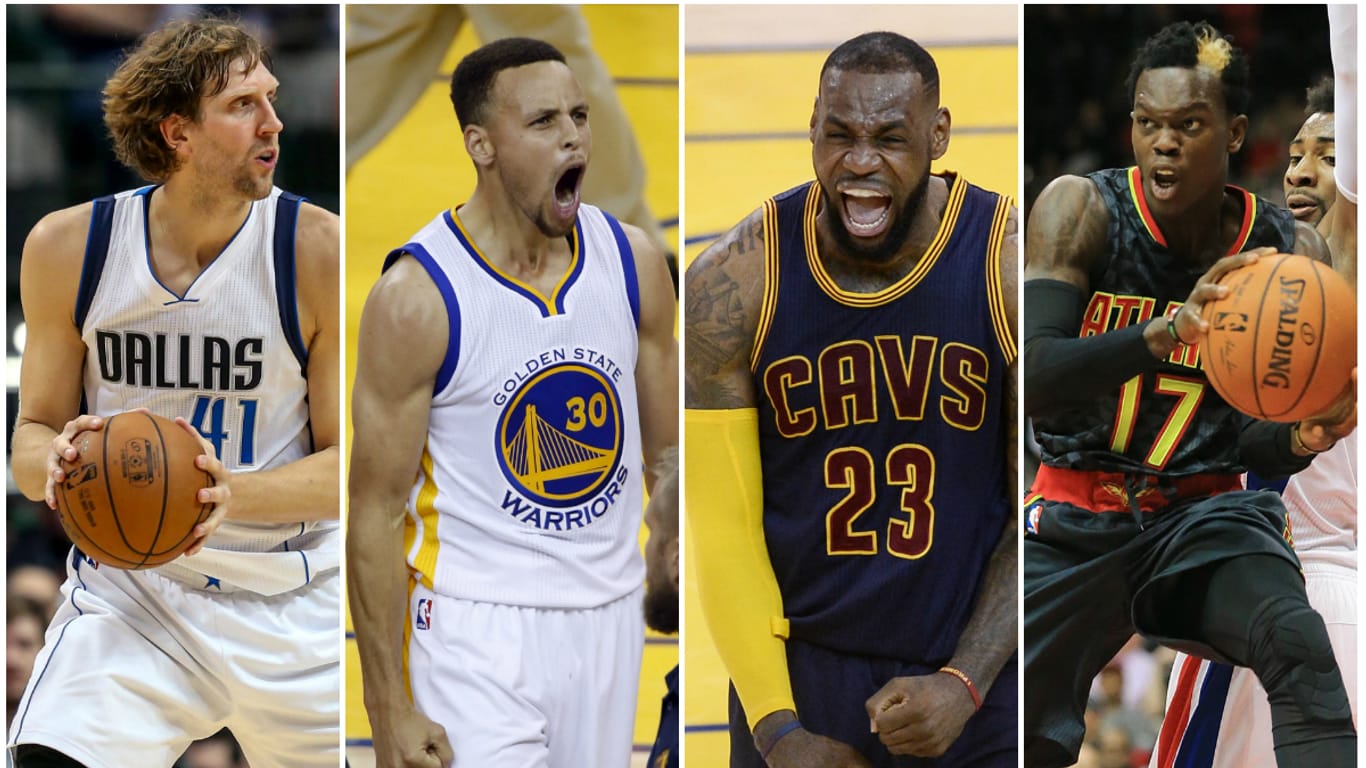 Dirk Nowitzki, Stephen Curry, LeBron James und Dennis Schröder stehen vor einer spannenden Saison.