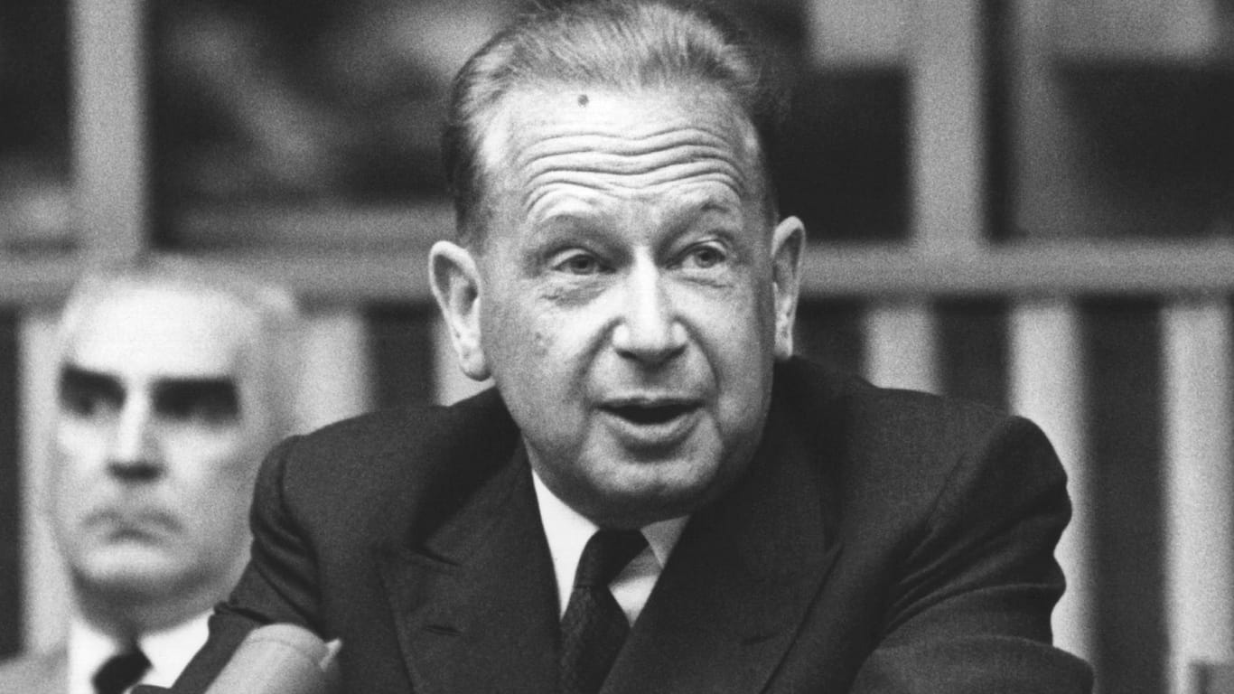 Der schwedische UN-Generalsekretär Dag Hammarskjöld 1961