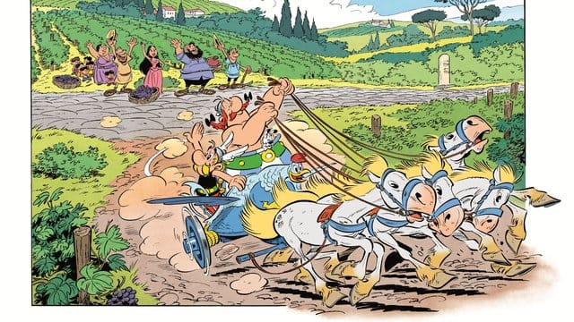 Asterix und Obelix erleben ein neues Abenteuer in Italien.