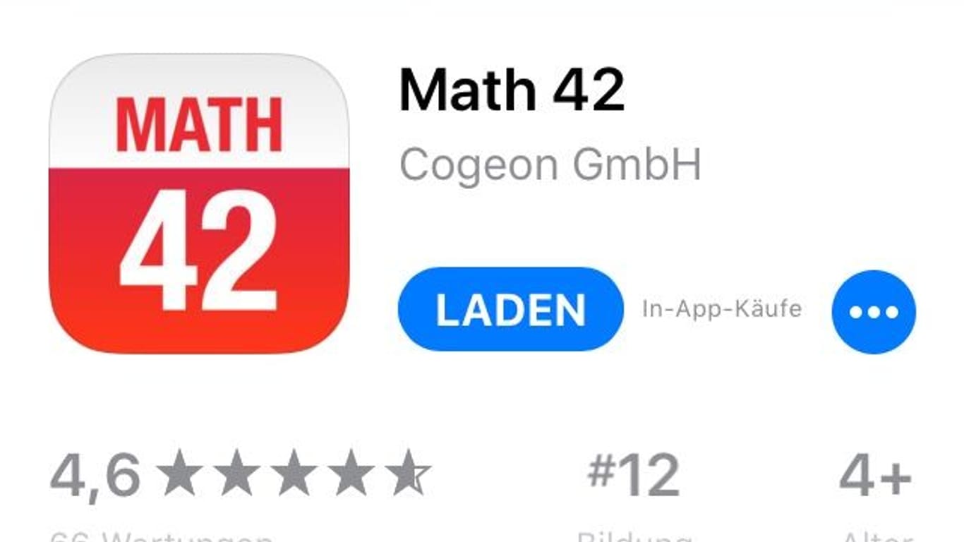 Rechnet sich: Die App "Math 42" hat ihre Erfinder reich gemacht.