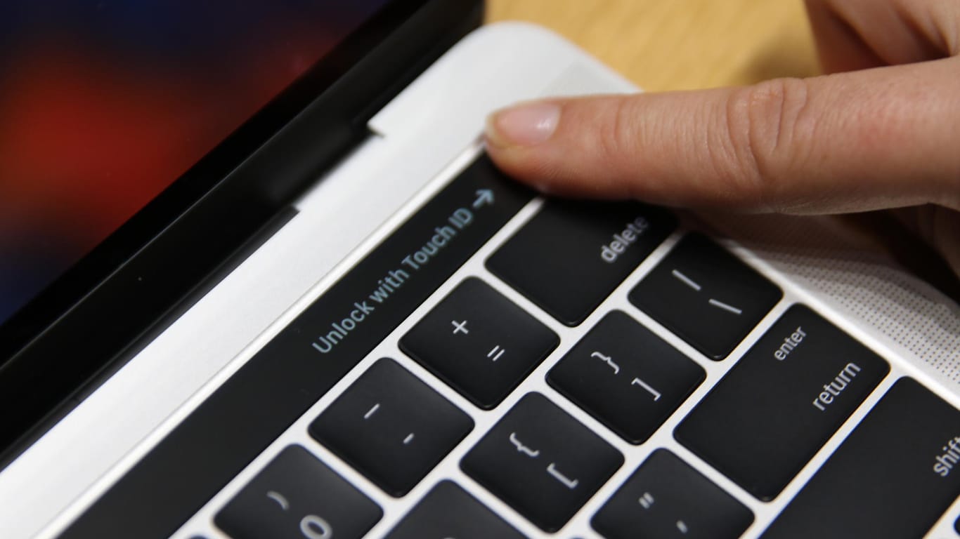 Fingerabdrucksensor eines MacBook Pro