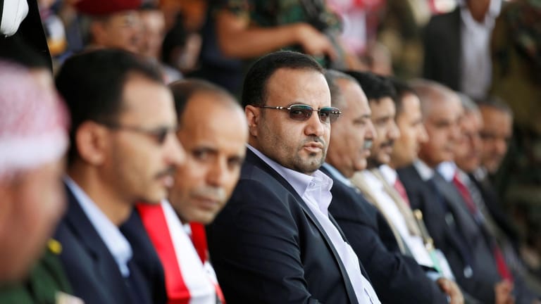 Saleh al-Sammad (vierter von links), führt das Supreme Political Council im Jemen an.
