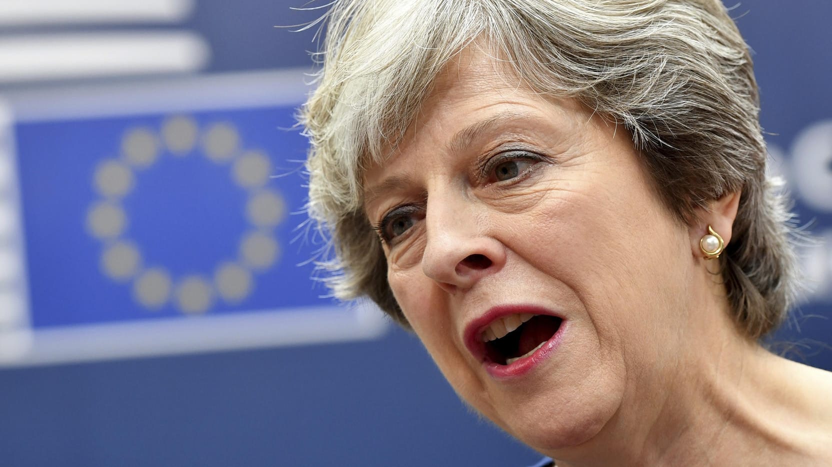 Die britische Premierministerin Theresa May in Brüssel.