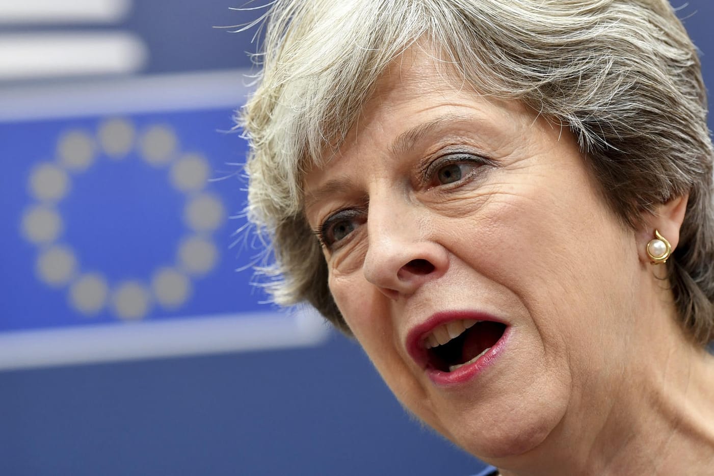 Die britische Premierministerin Theresa May in Brüssel.