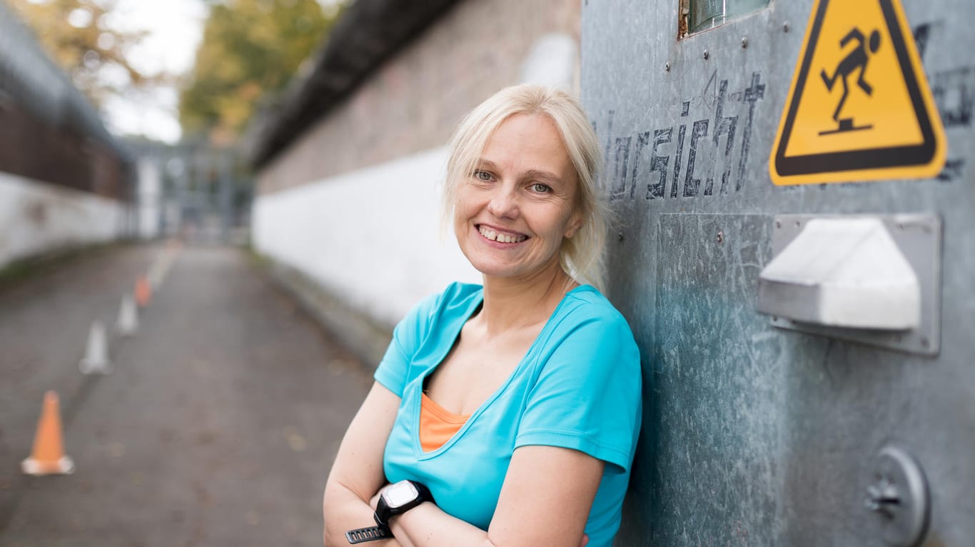 Lauftherapeutin Joanna Zybon unterstützt unter anderem Häftlinge in der Berliner JVA Plötzensee dabei, den Geist durch Sport zu befreien.