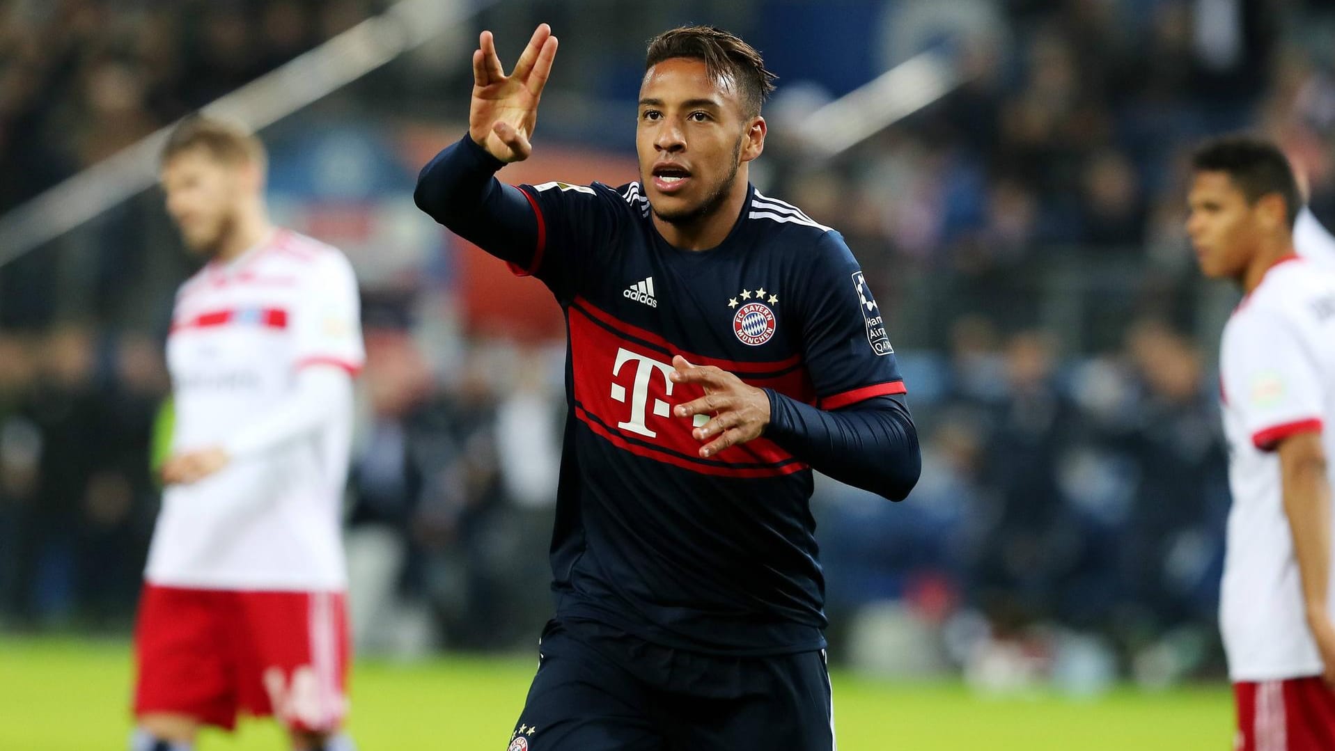 Corentin Tolisso schoss das Tor des Abends für den FC Bayern. Corentin Tolisso schoss das Tor des Abends für den FC Bayern.