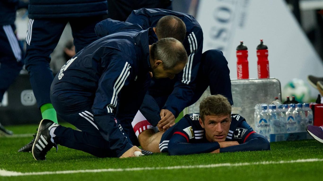 Thomas Müller musste kurz nach seiner Einwechslung wieder ausgewechselt werden.