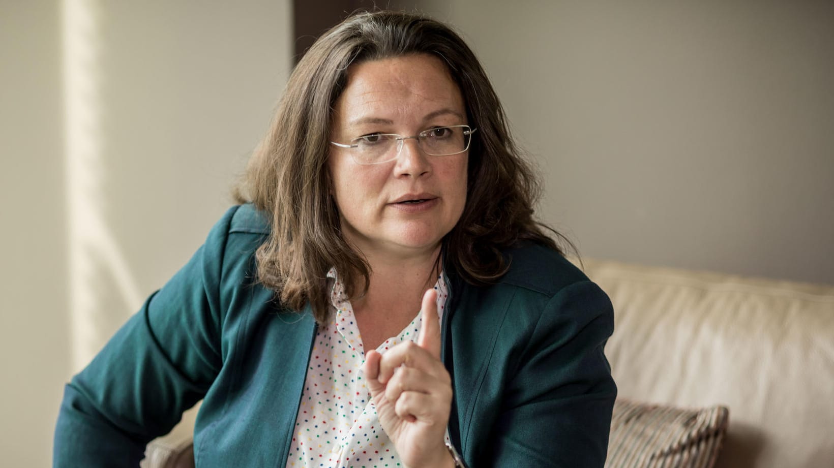 Andrea Nahles (SPD) beklagt Sexismus in der deutschen Politik.