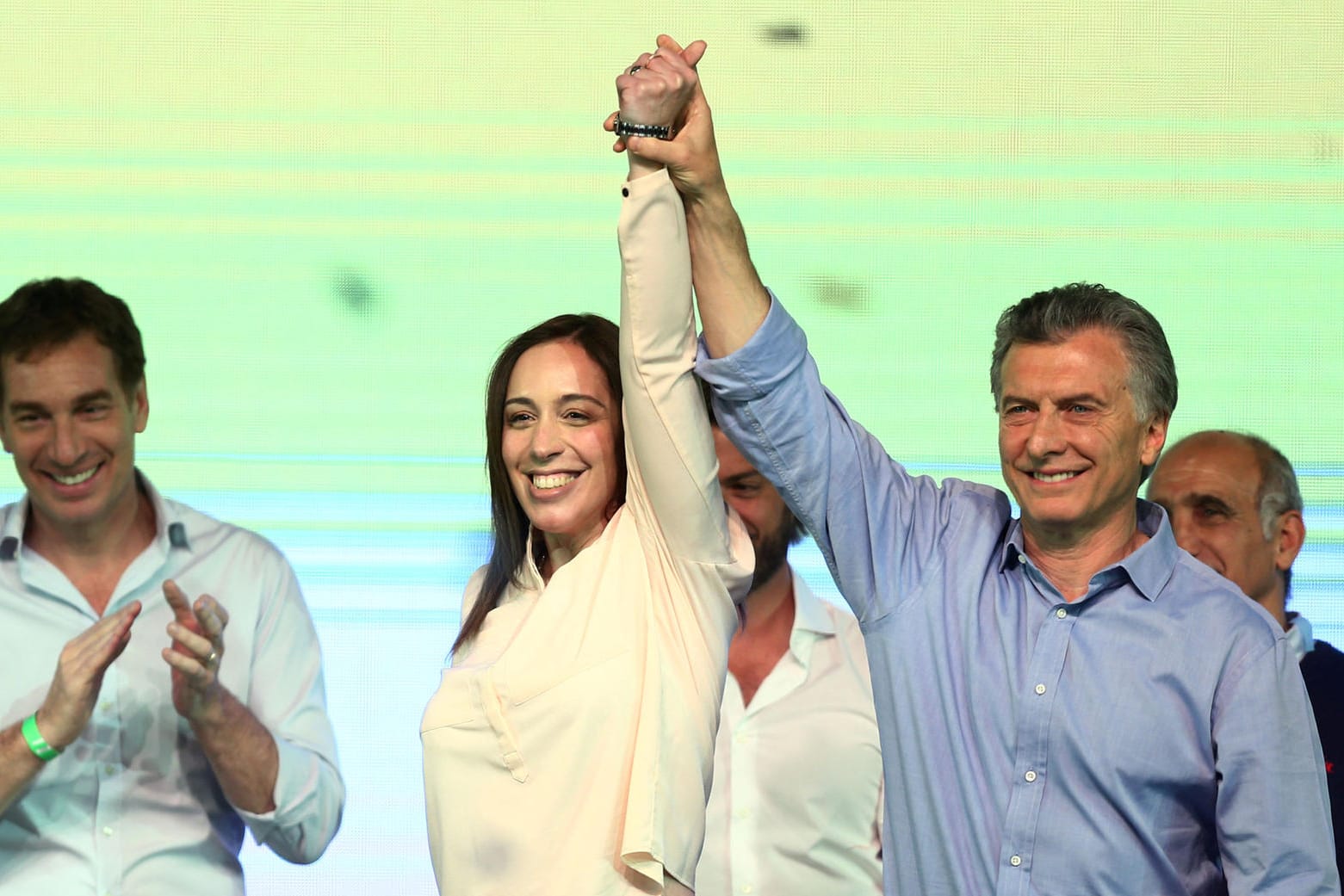 Argentiniens amtierender Präsident Mauricio Macri erreicht landesweit über 40 Prozent der Stimmen.