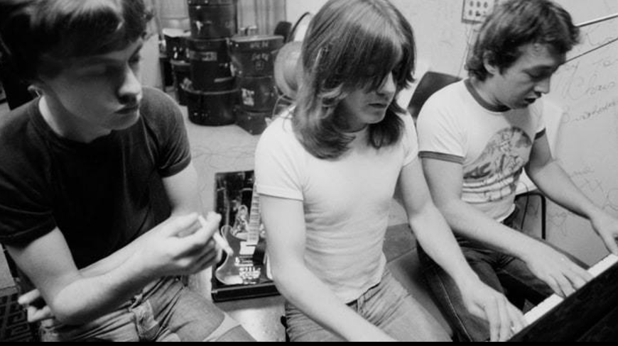 George Young (r.) war Produzent von AC/DC.