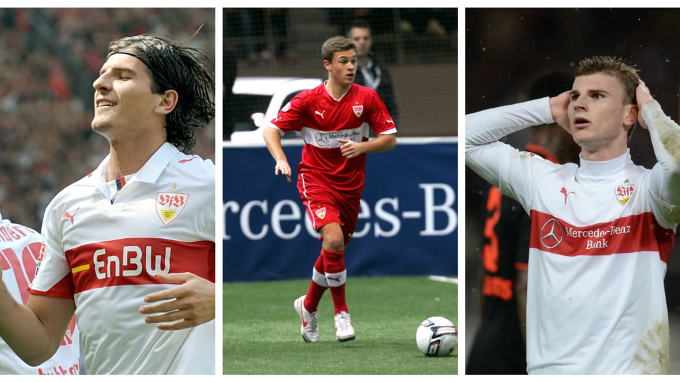 Aus der VfB-Talentschmiede: Mario Gomez, Joshua Kimmich und Timo Werner (v. l.).