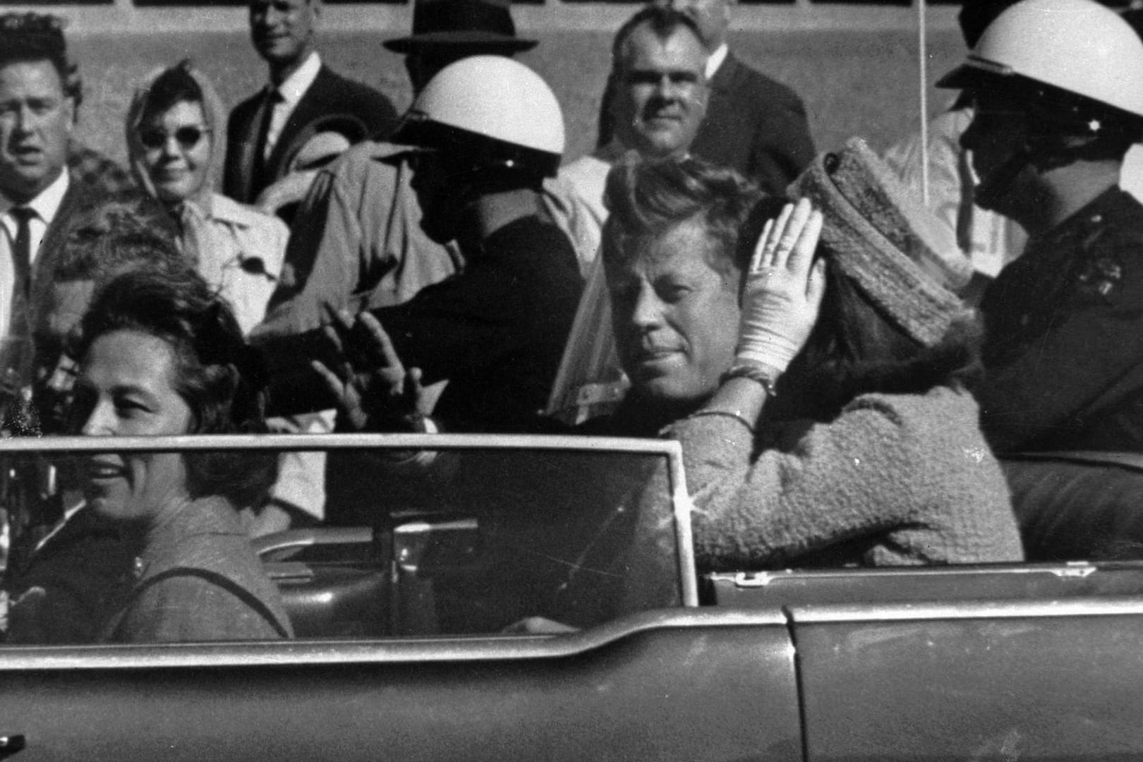 US-Präsident John F. Kennedy kurz vor dem Attentat.