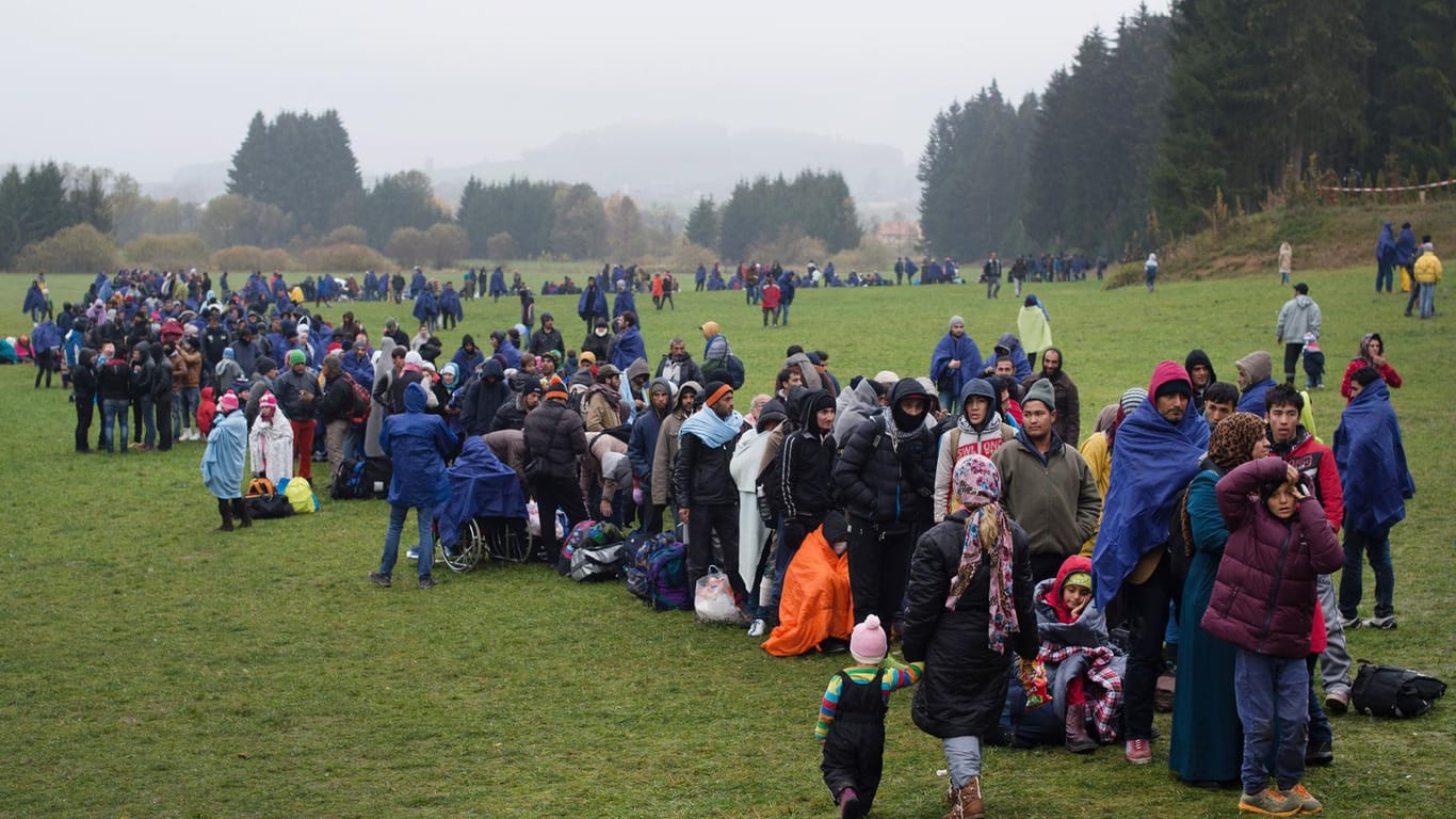 Flüchtlinge im Herbst 2015 an der deutsch-österreichischen Grenze. Aus historischer Sicht lohnt sich Migration langfristig, sagt der Historiker Philipp Ther.