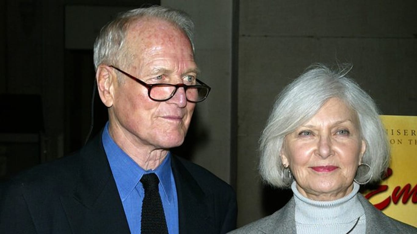 US-Schauspieler Paul Newman und seine Ehefrau Joanne Woodward 2005 in New York.