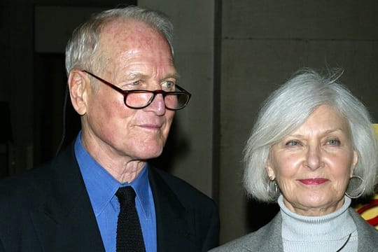 US-Schauspieler Paul Newman und seine Ehefrau Joanne Woodward 2005 in New York.