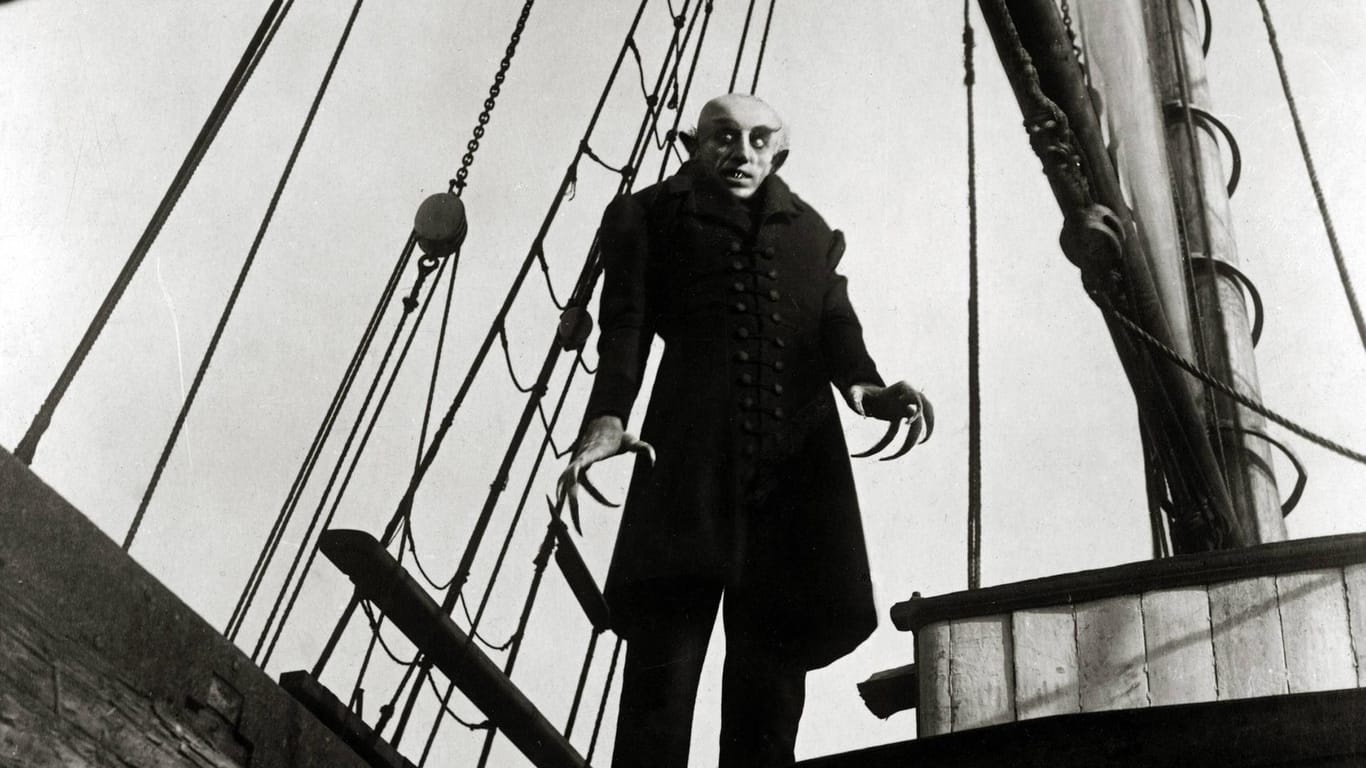Max Schreck als Nosferatu in Murnaus Film von 1922.
