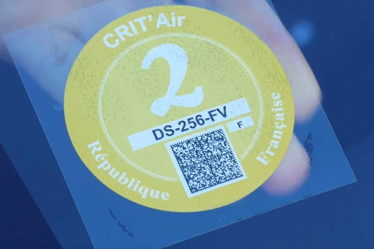 Die Umweltplakette ist nur für einige Zonen in Frankreich notwendig.