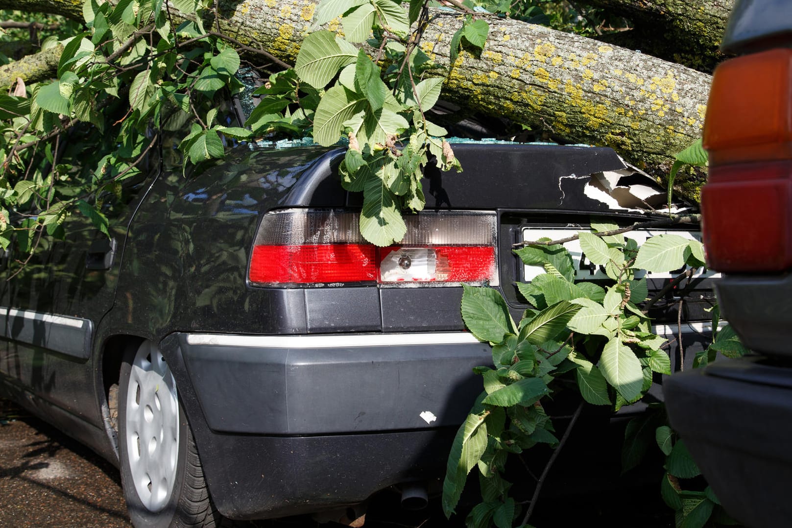 Wer nach einem Sturm einen Defekt an seinem Auto feststellt, sollte die Versicherung schnell informieren. Und zwar egal, ob es nun Totalschäden oder nur ein paar Dellen sind.